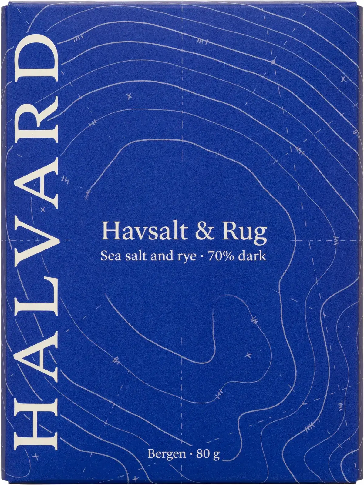 The Halvard Havsalt & Rug wrapper at Medium quality, the wordmark large up the left edge and every line spelled right